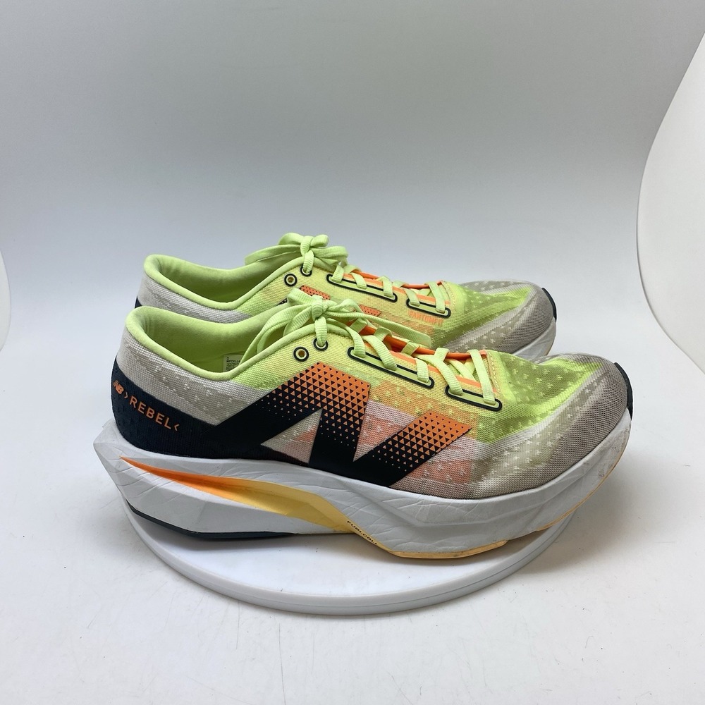 New Balance FuelCell Rebel v4 Mens 10 D White Athletic Running Shoes Sneakers